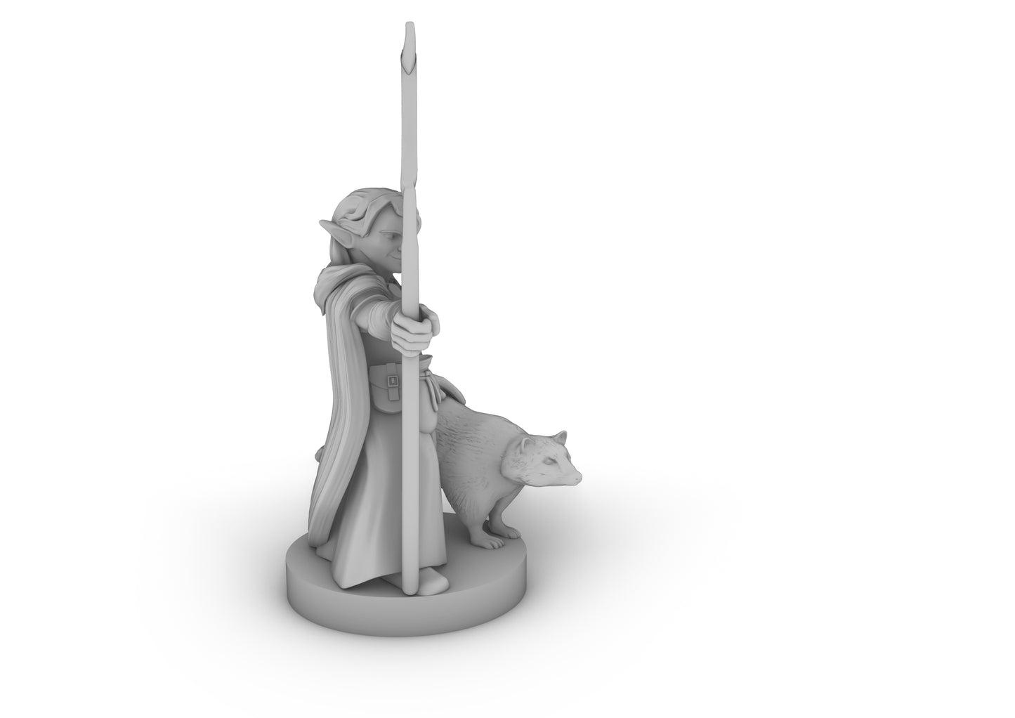 Gnome Female Druid Tabletop DND Gaming Miniature