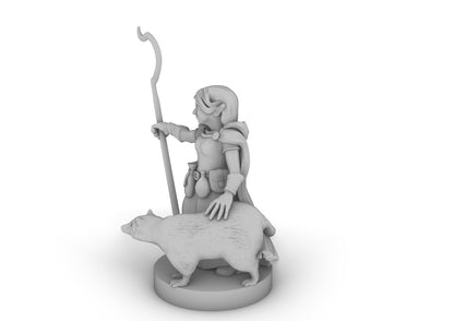 Gnome Female Druid Tabletop DND Gaming Miniature