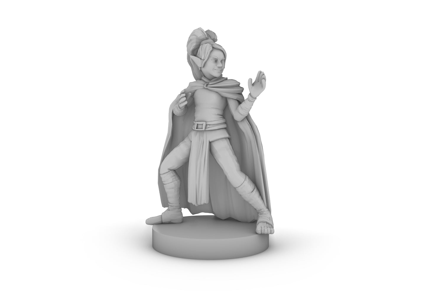 Gnome Female Monk Tabletop DND Gaming Miniature