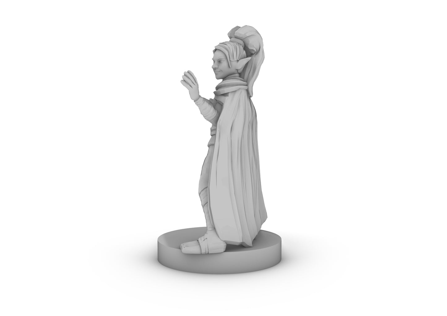 Gnome Female Monk Tabletop DND Gaming Miniature