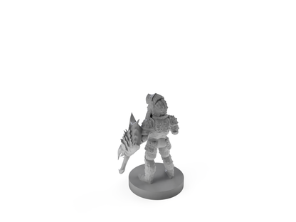 Gnome Male Artificer in Akheg Plate Armor Tabletop DND Gaming Miniature