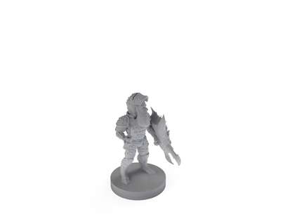 Gnome Male Artificer in Akheg Plate Armor Tabletop DND Gaming Miniature