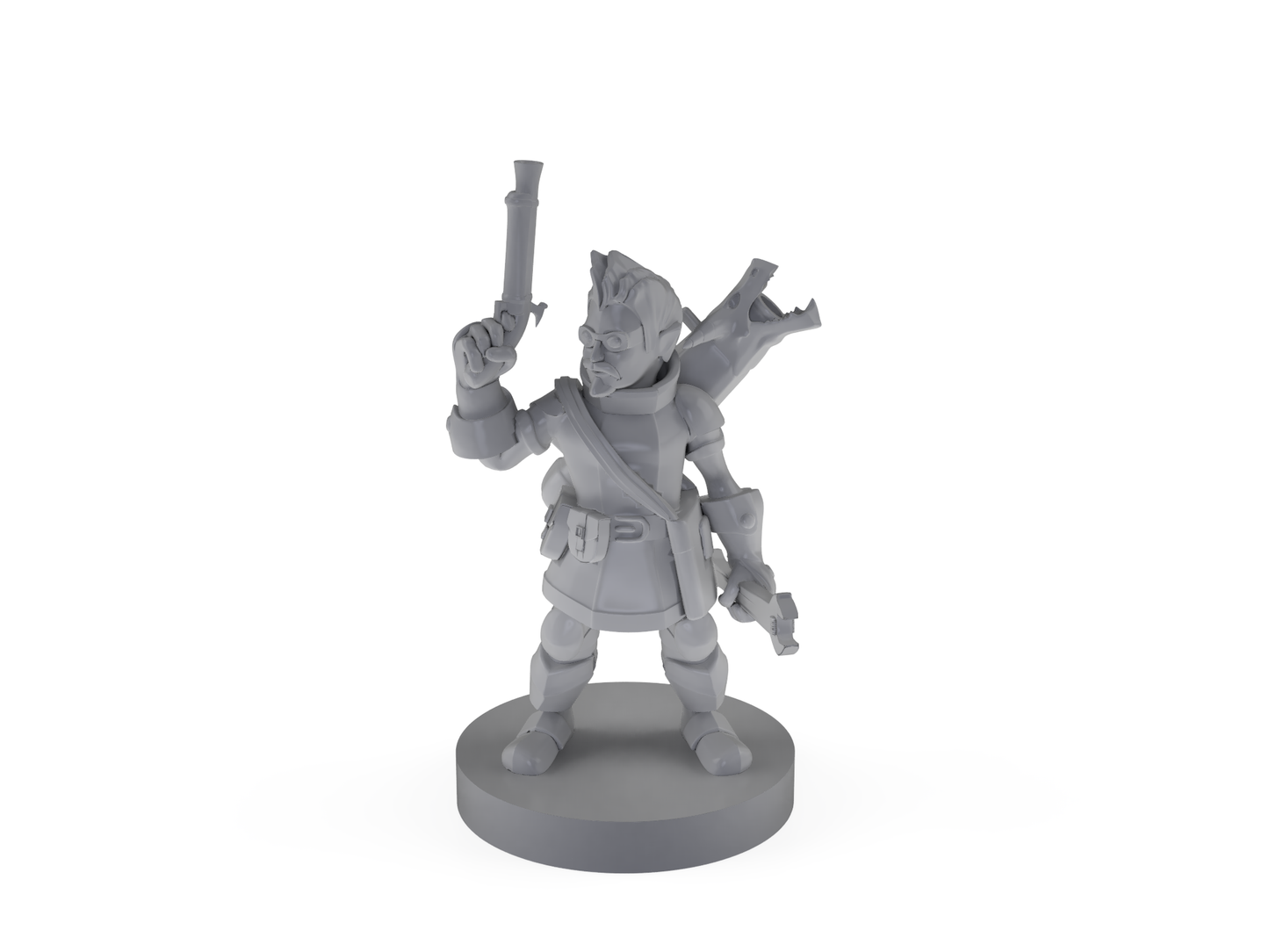 Gnome Male Artillerist ARtificer Tabletop DND Gaming Miniature