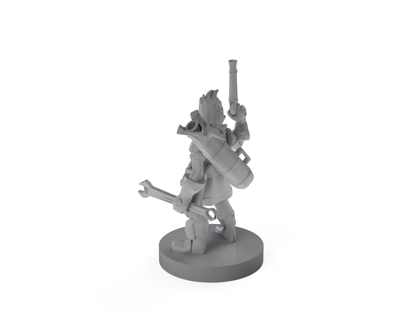 Gnome Male Artillerist ARtificer Tabletop DND Gaming Miniature