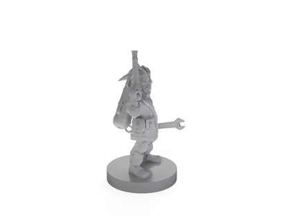 Gnome Male Artillerist ARtificer Tabletop DND Gaming Miniature