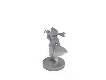 Gnome Male Battle Smith Tabletop DND Gaming Miniature