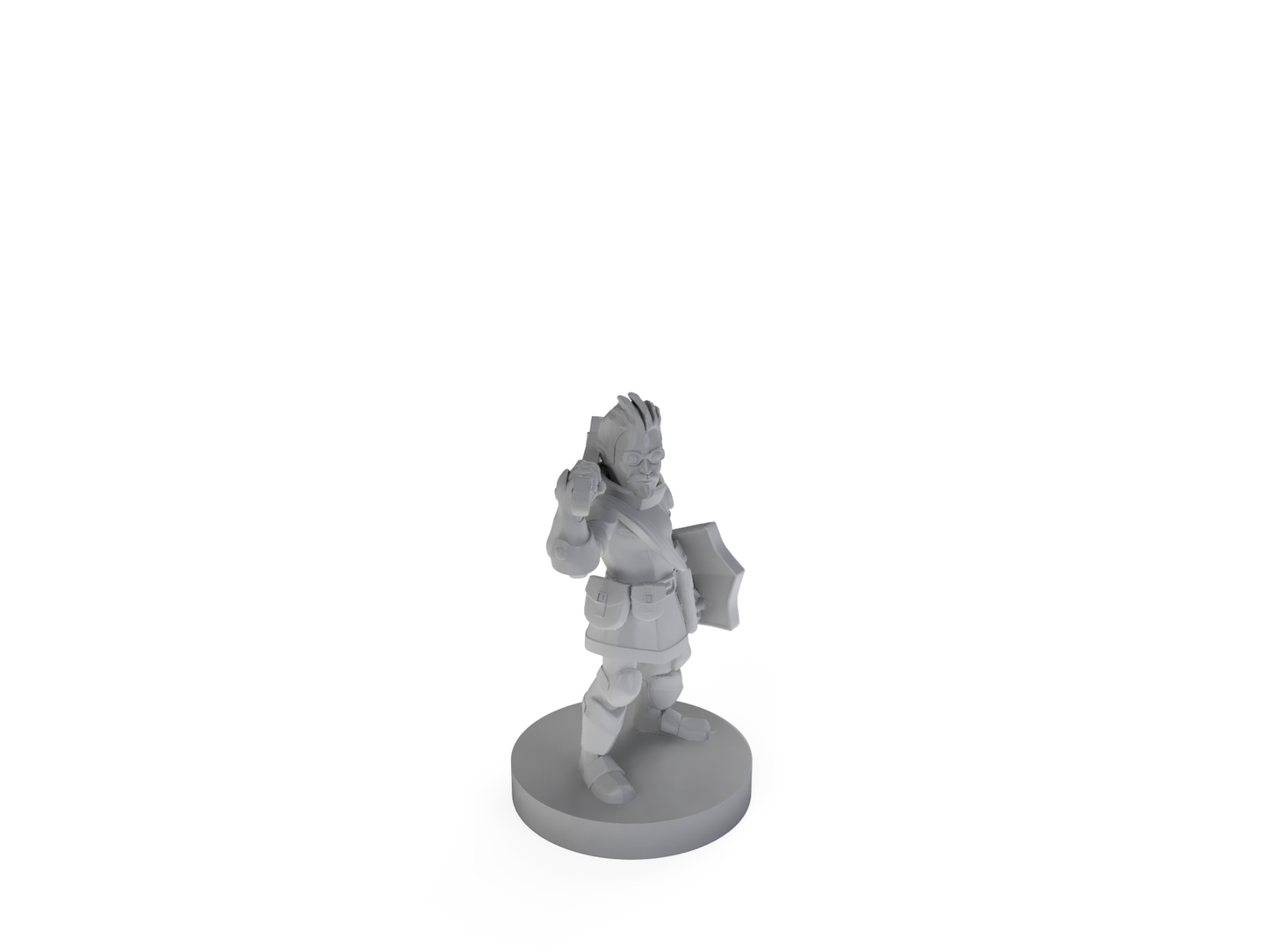 Gnome Male Battle Smith Tabletop DND Gaming Miniature