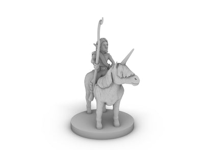 Gnome Male Druid on Pocket Unicorn Tabletop DND Gaming Miniature