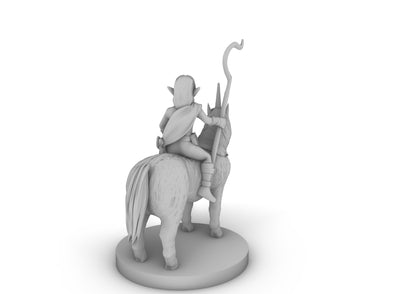 Gnome Male Druid on Pocket Unicorn Tabletop DND Gaming Miniature