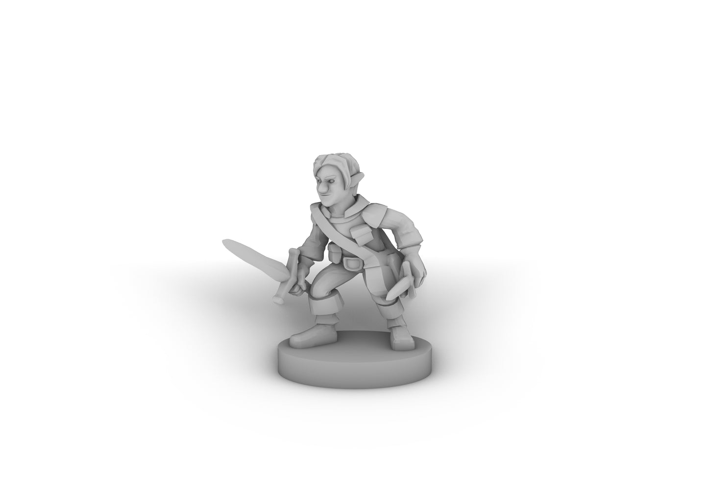 Gnome Male Rogue Tabletop DND Gaming Miniature