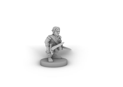 Gnome Male Rogue Tabletop DND Gaming Miniature