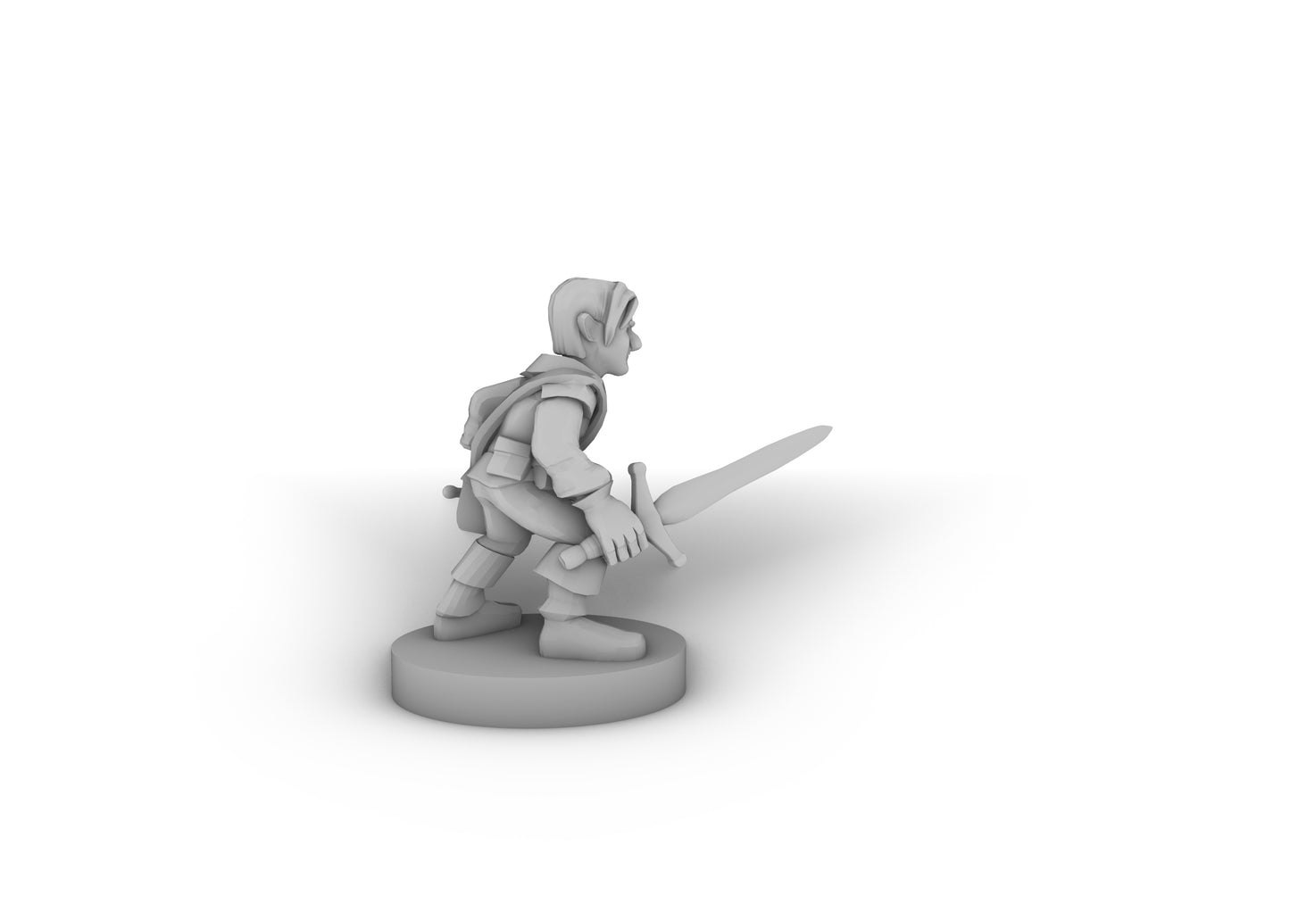 Gnome Male Rogue Tabletop DND Gaming Miniature