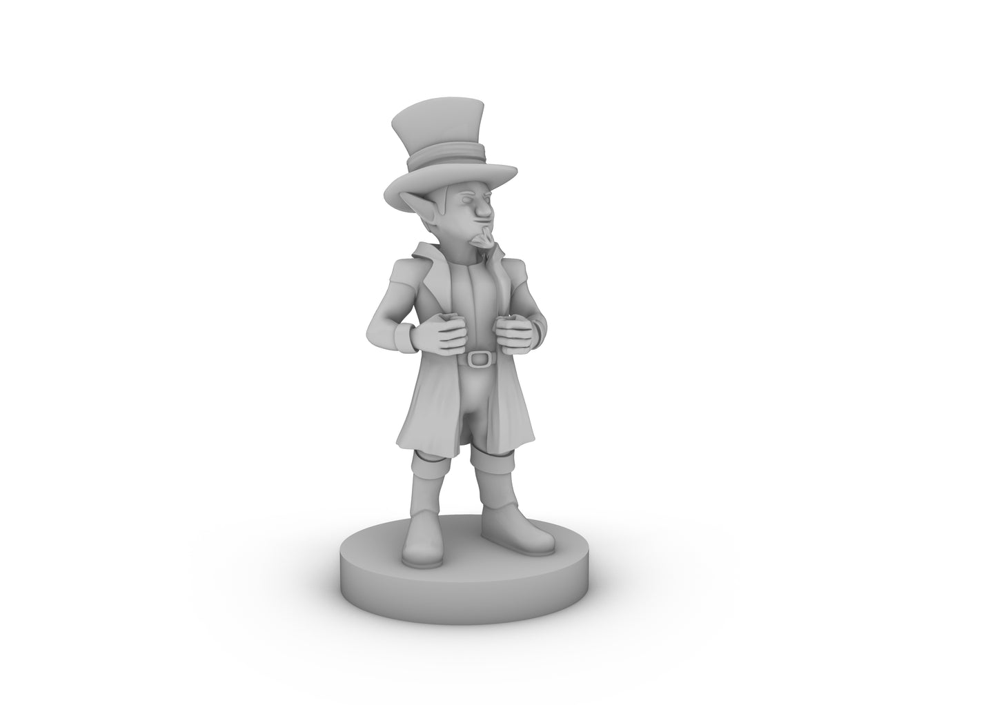 Gnome Merchant with Big HAt Tabletop DND Gaming Miniature