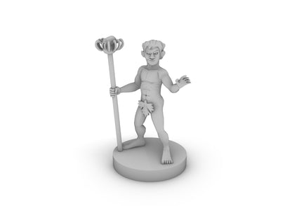 Gnome Naked Wizard Tabletop DND Gaming Miniature