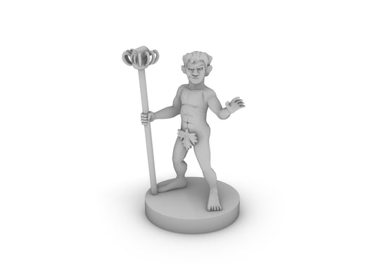 Gnome Naked Wizard Tabletop DND Gaming Miniature