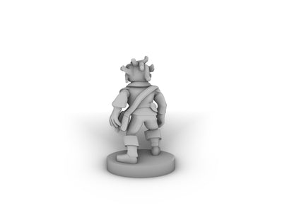 Gnome Steampunk Rogue Tabletop DND Gaming Miniature