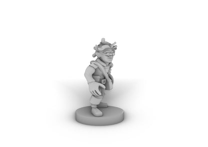 Gnome Steampunk Rogue Tabletop DND Gaming Miniature