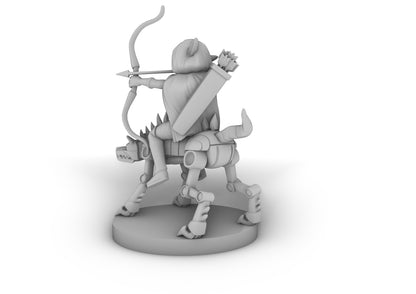 Goblin Female Rogue On Iron Defender Tabletop DND Gaming Miniature