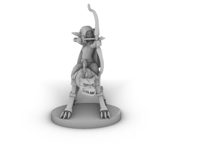 Goblin Female Rogue On Iron Defender Tabletop DND Gaming Miniature