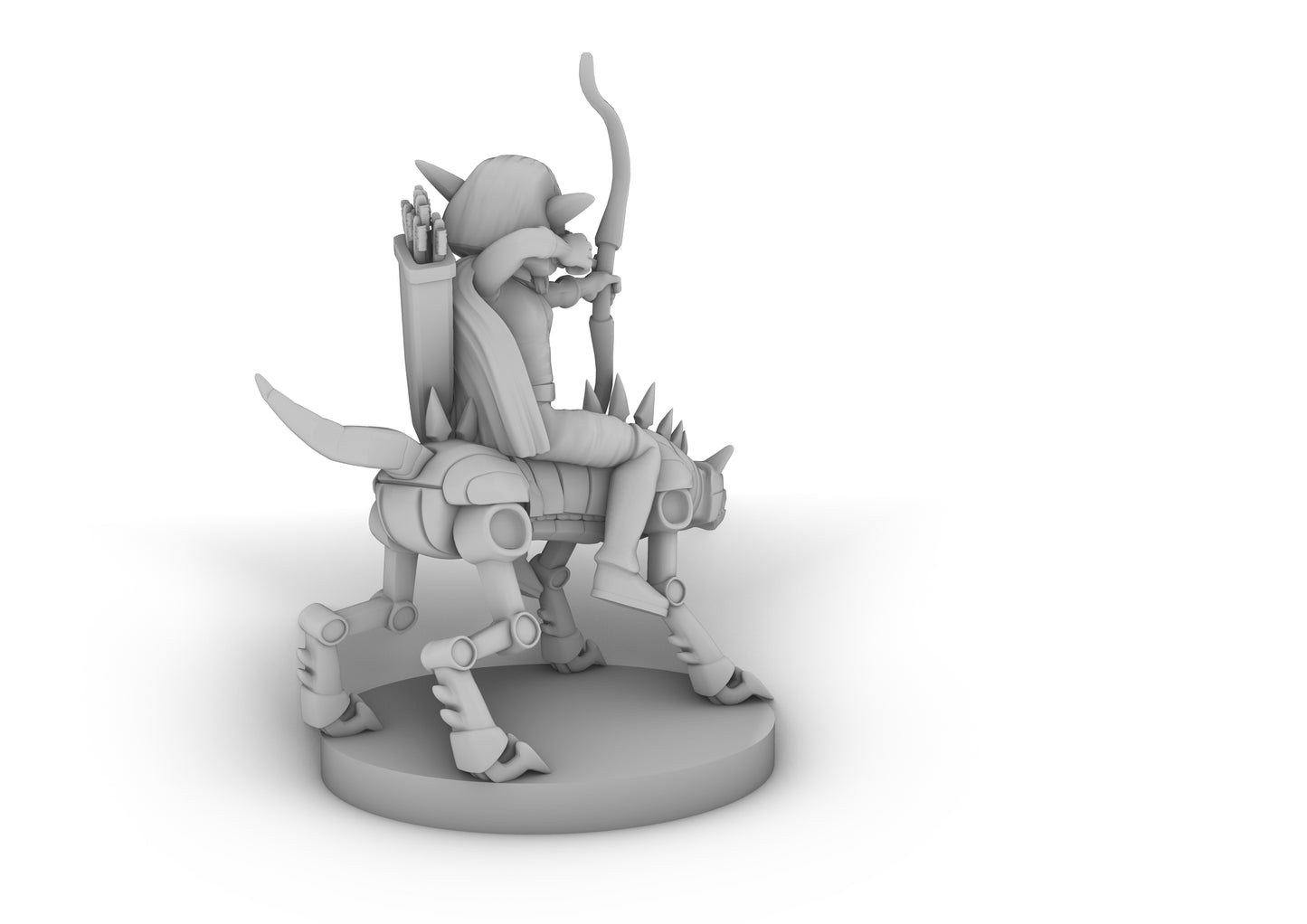 Goblin Female Rogue On Iron Defender Tabletop DND Gaming Miniature