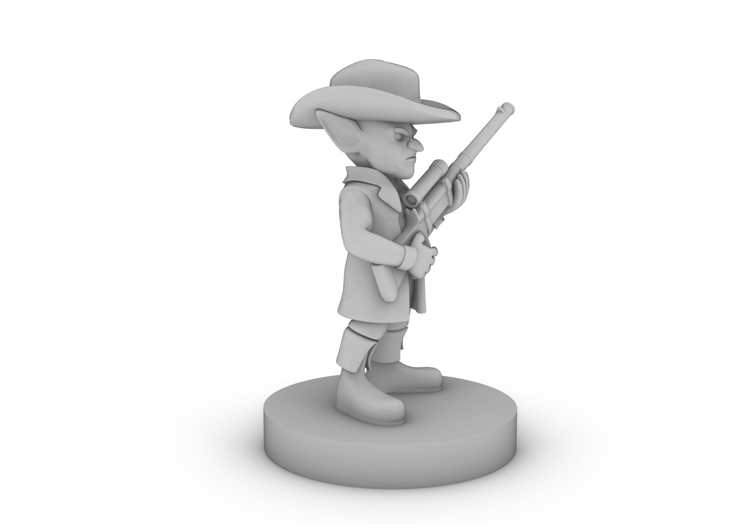 Goblin Gunslinger With Long Rifle Tabletop DND Gaming Miniature