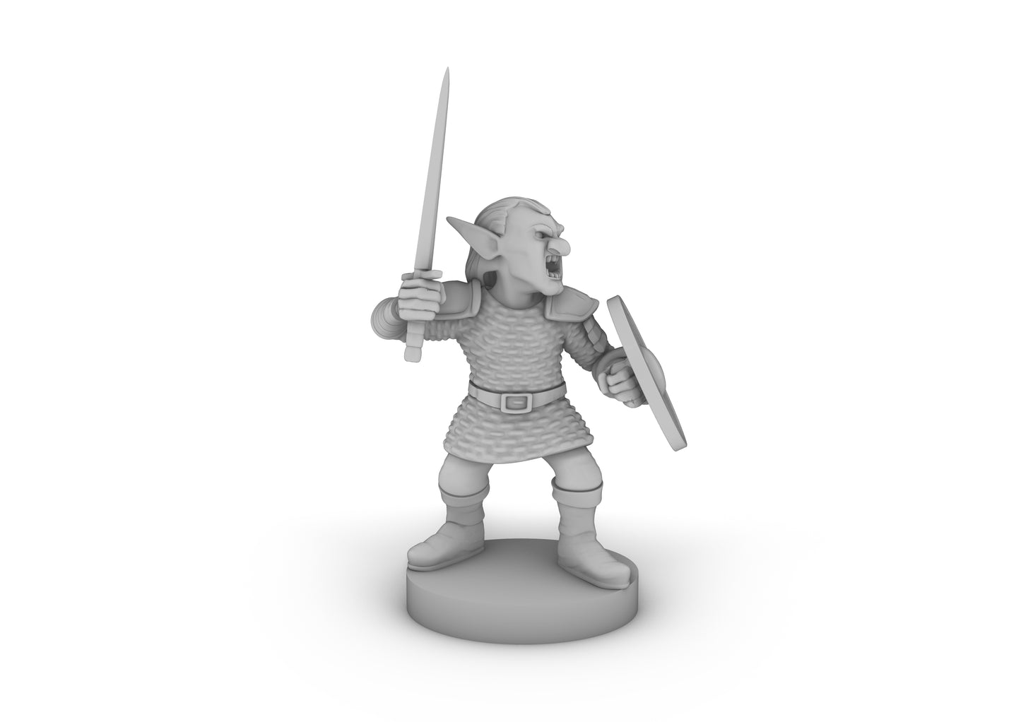 Goblin Male Fighter Tabletop DND Gaming Miniature