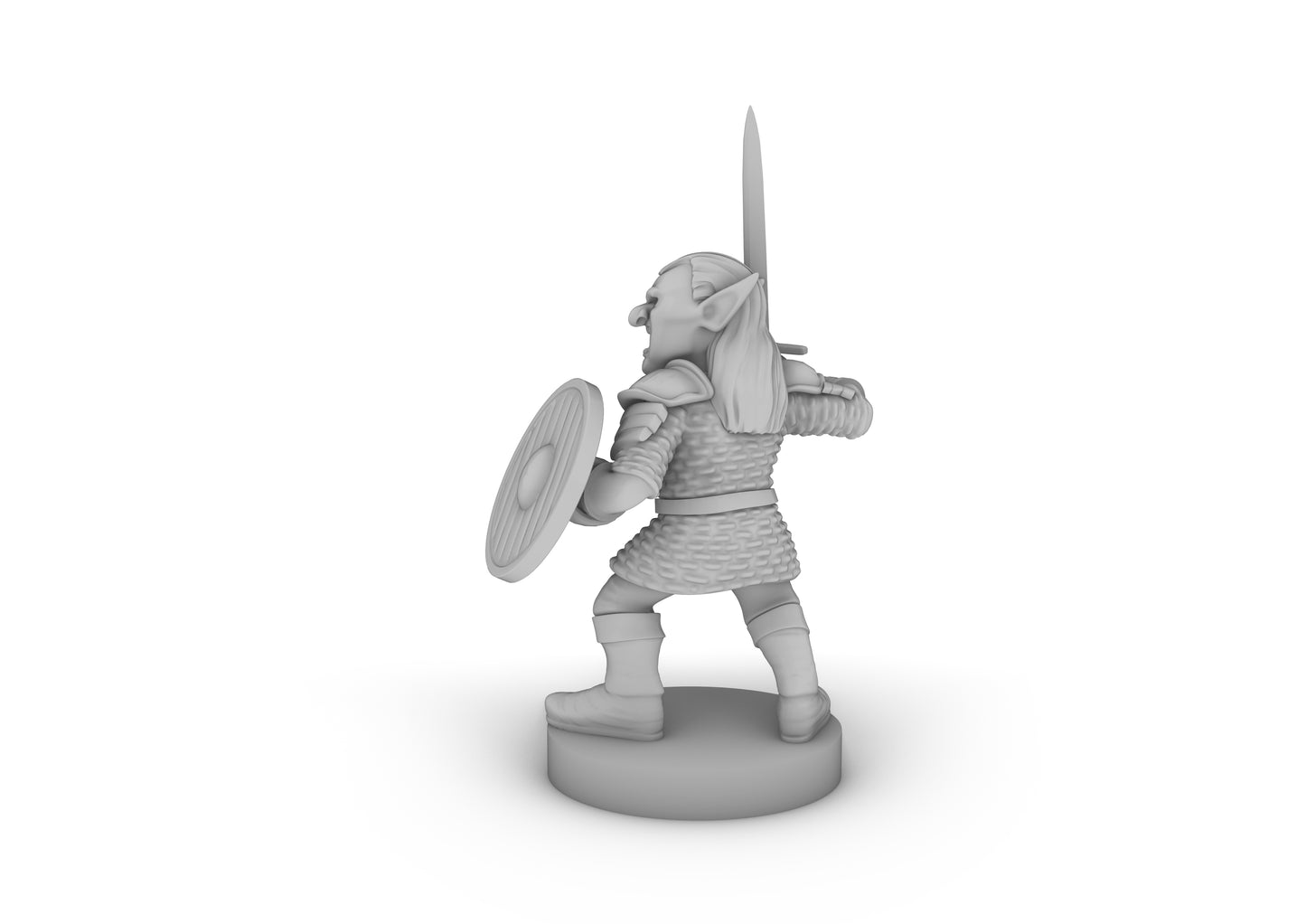 Goblin Male Fighter Tabletop DND Gaming Miniature