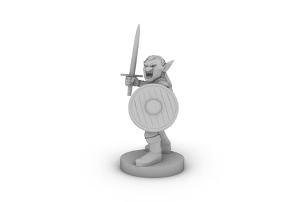 Goblin Male Fighter Tabletop DND Gaming Miniature