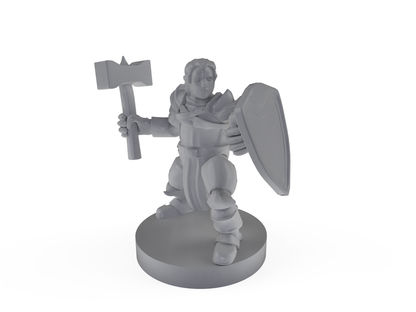 Halfline Cleric Paladin Tabletop DND Gaming Miniature