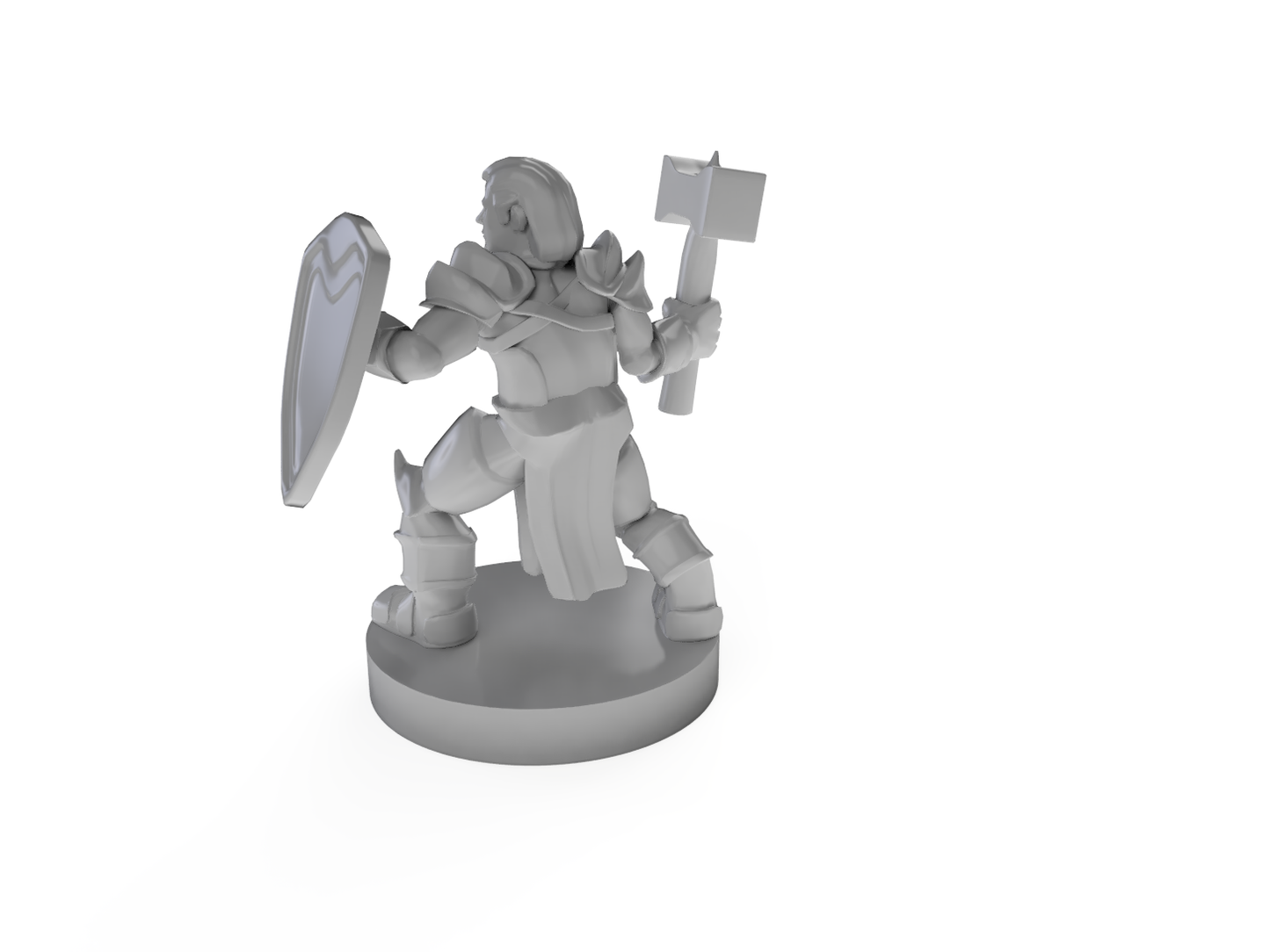 Halfline Cleric Paladin Tabletop DND Gaming Miniature