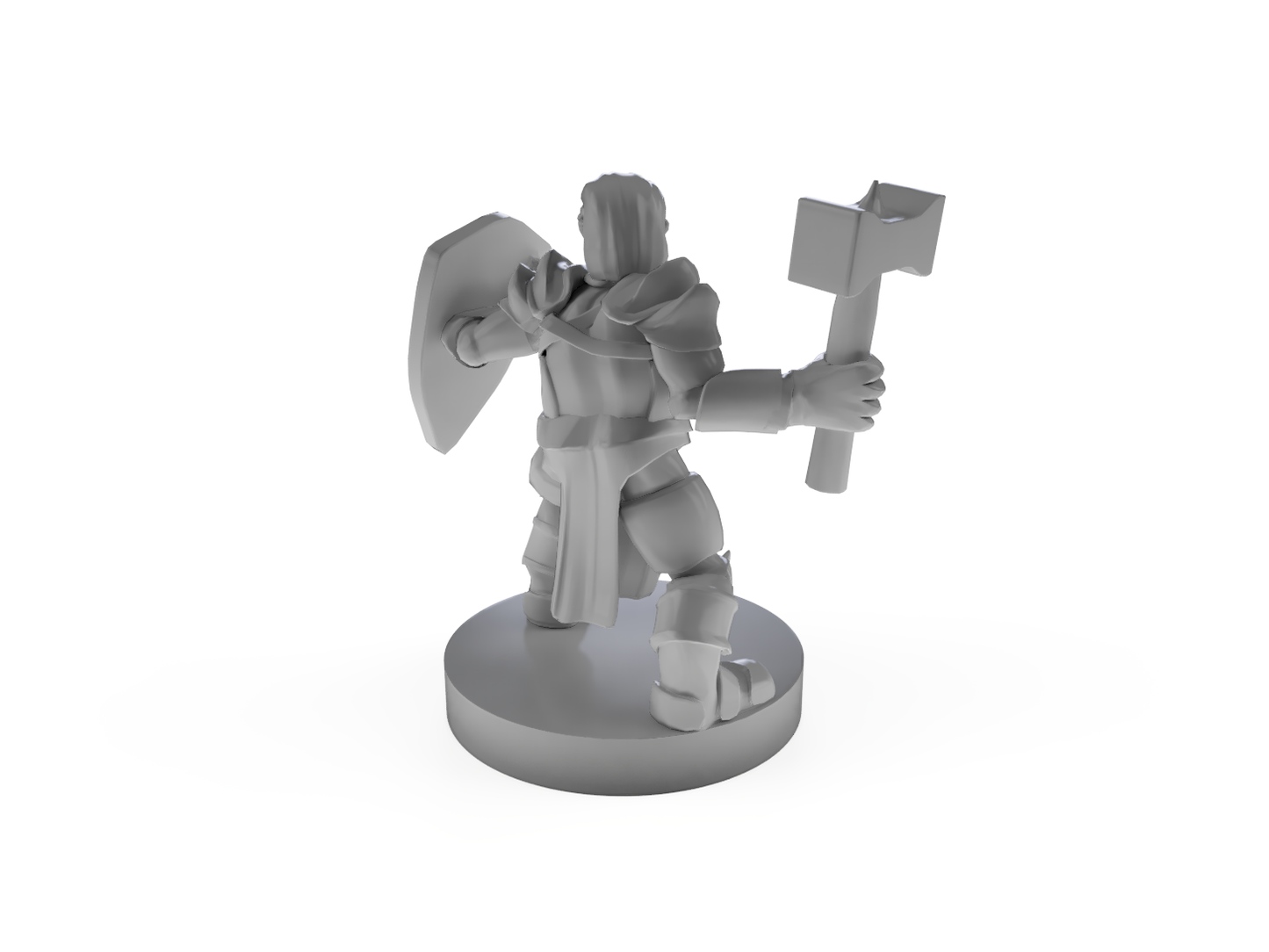 Halfline Cleric Paladin Tabletop DND Gaming Miniature