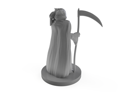 Human Death Cleric with Scythe Tabletop DND Gaming Miniature