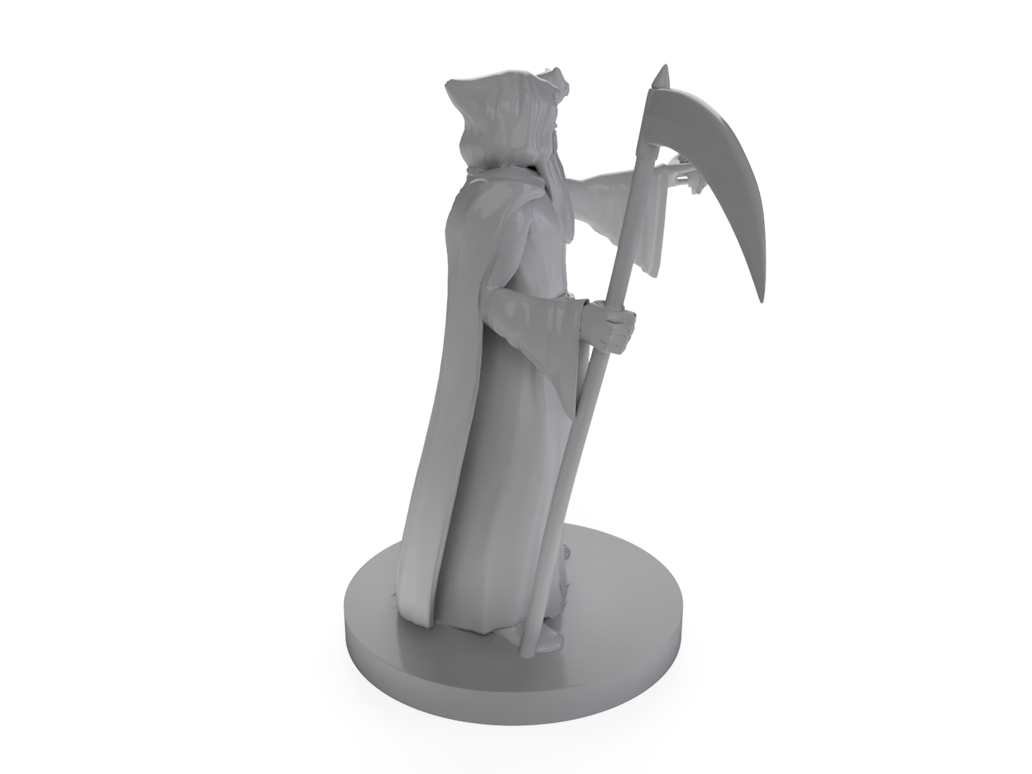 Human Death Cleric with Scythe Tabletop DND Gaming Miniature