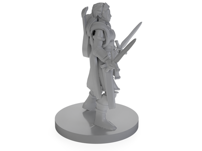 Half Elf Female Bard Paladin Tabletop DND Gaming Miniature