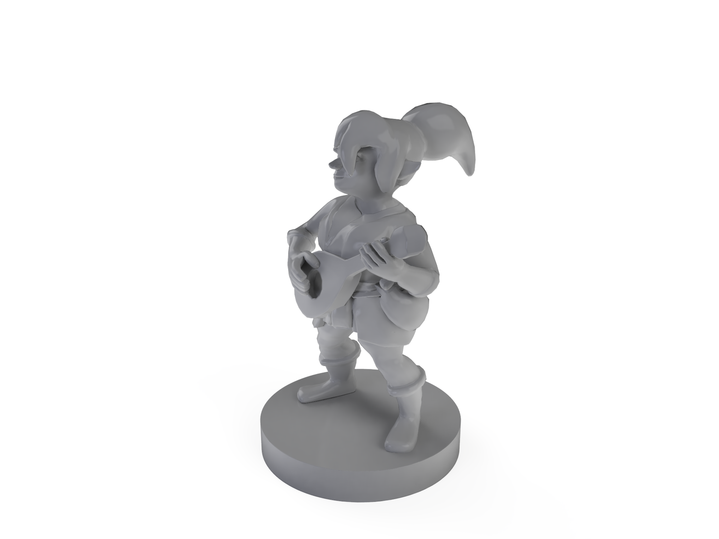 Halfling Female Bard Tabletop DND Gaming Miniature