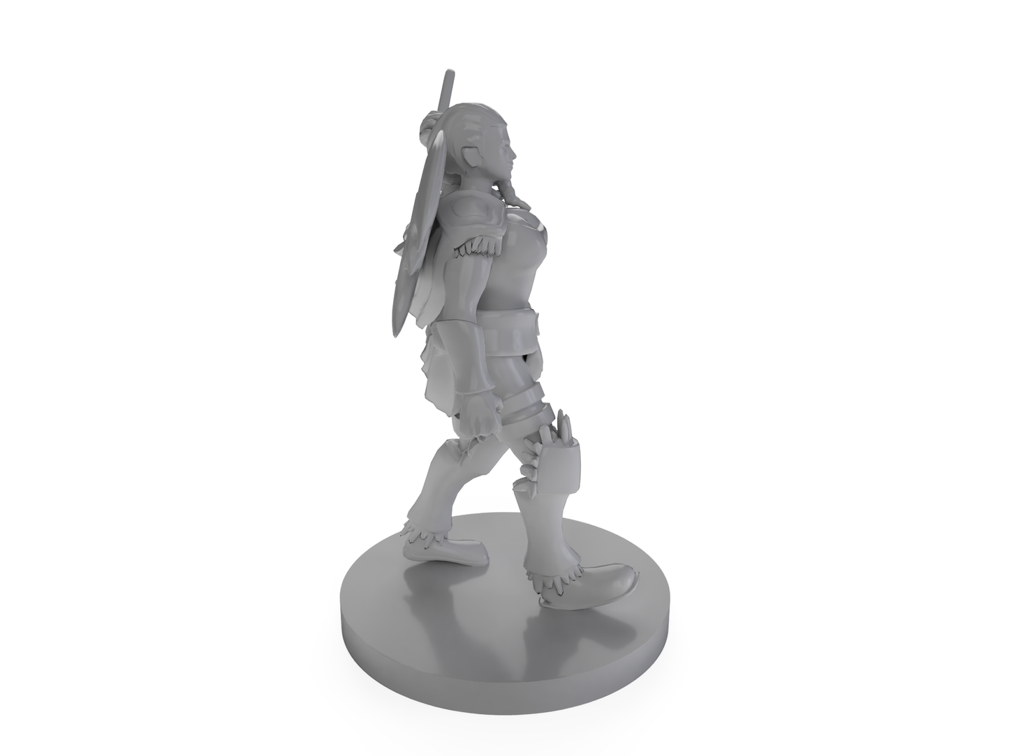 Human Female Barbarian With Waraxe Tabletop DND Gaming Miniature