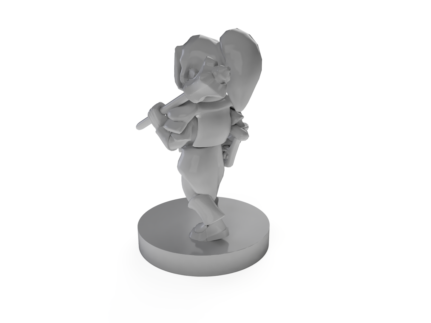 Halfling Female Cleric Missing Leg Tabletop DND Gaming Miniature