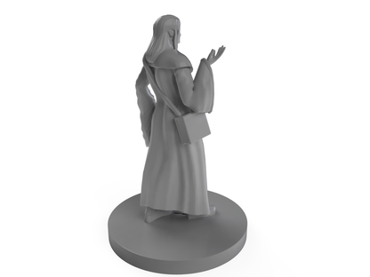 Human Magic Cleric With Whip Tabletop DND Gaming Miniature