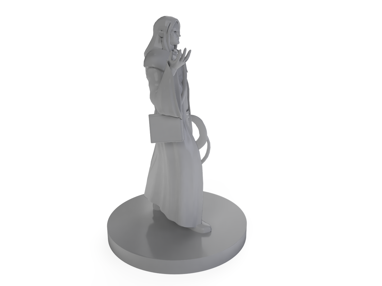 Human Magic Cleric With Whip Tabletop DND Gaming Miniature