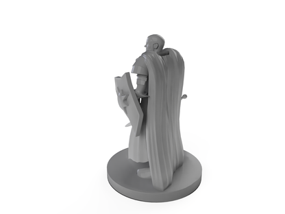 Human Male Light Cleric with sword and Shield Tabletop DND Gaming Miniature