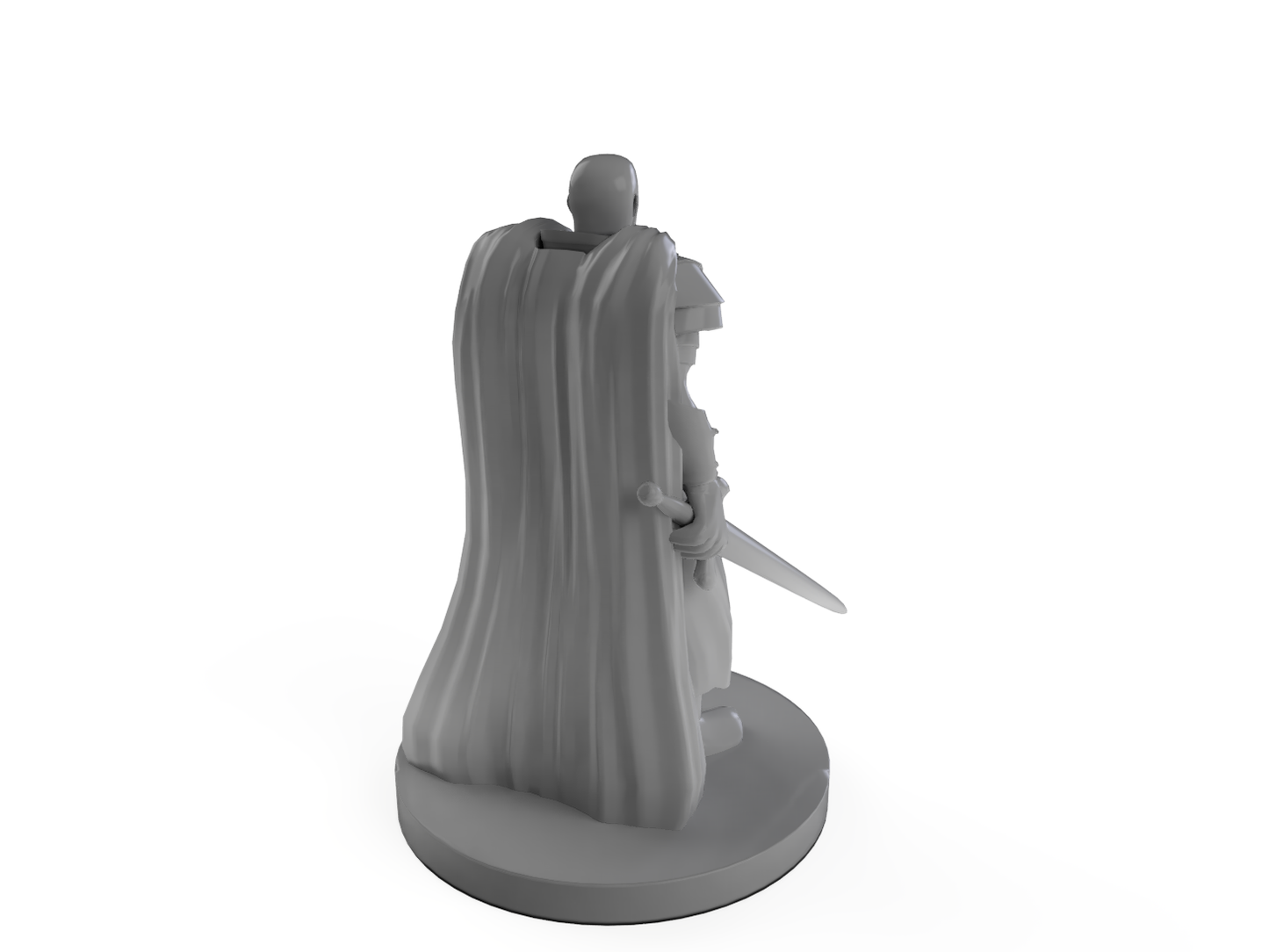 Human Male Light Cleric with sword and Shield Tabletop DND Gaming Miniature