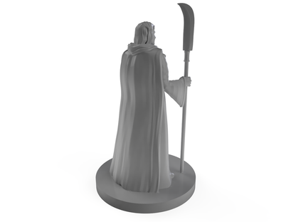 Human Male Magic Cleric With Glaive Tabletop DND Gaming Miniature