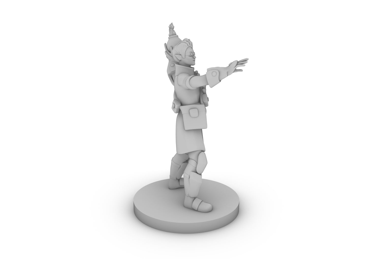 Half Elf Alchemist Boomer Tabletop DND Gaming Miniature