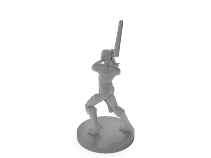 Half Elf Male Barbarian with Mochi Pounder Tabletop DND Gaming Miniature