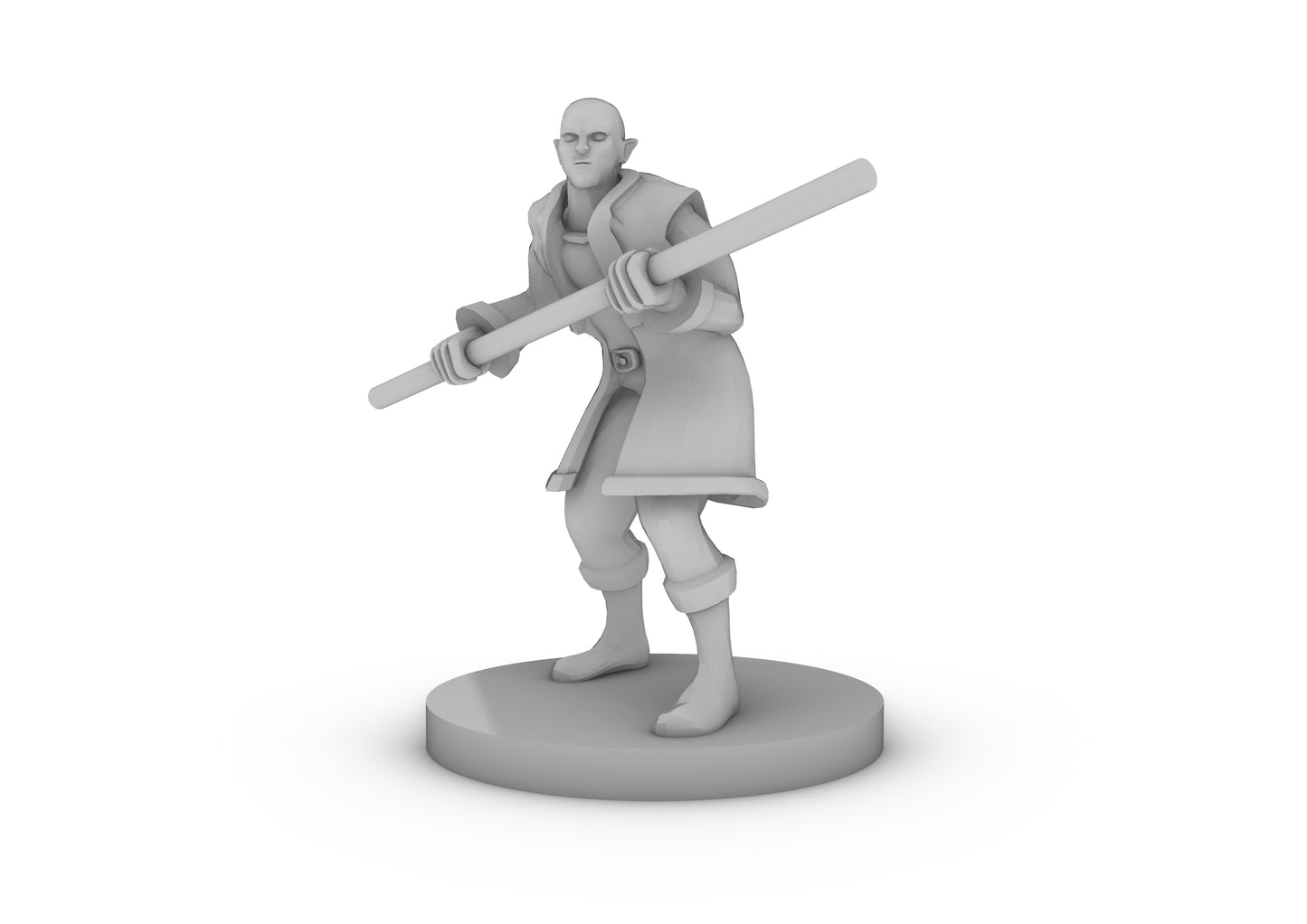 Half Elf Monk Tabletop DND Gaming Miniature