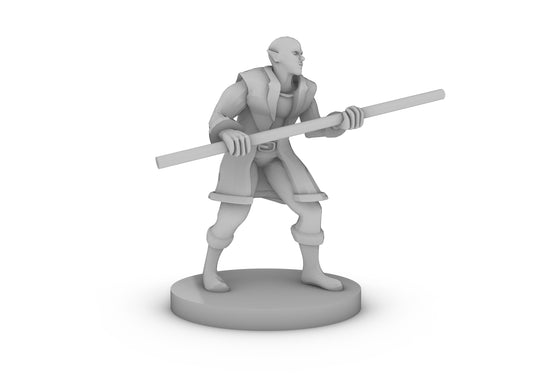 Half Elf Monk Tabletop DND Gaming Miniature