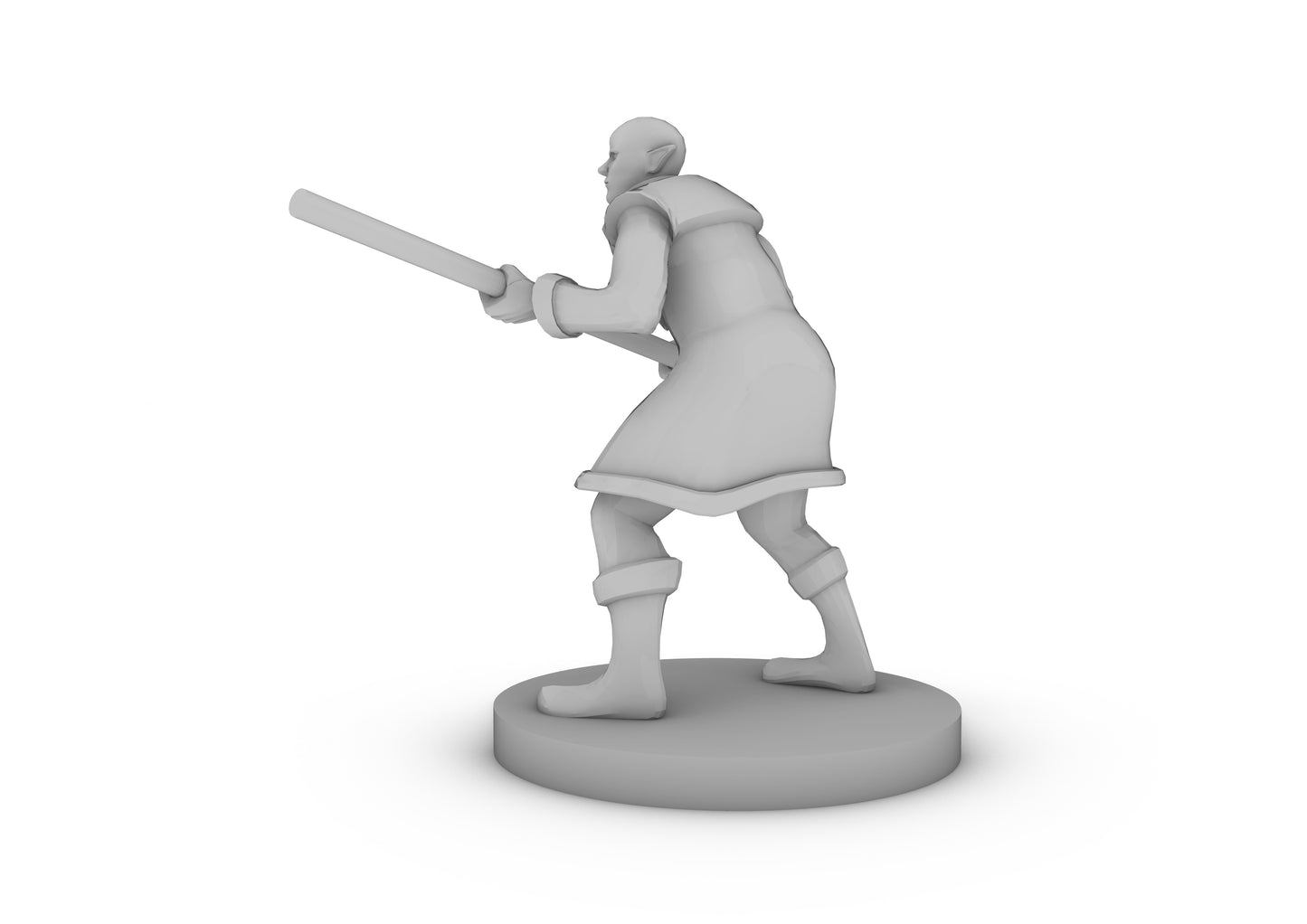 Half Elf Monk Tabletop DND Gaming Miniature