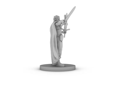 Half Elf Two Weapon Fighter Tabletop DND Gaming Miniature