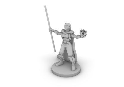 Half Elf Warlock 2 Tabletop DND Gaming Miniature