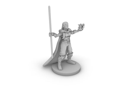 Half Elf Warlock 2 Tabletop DND Gaming Miniature